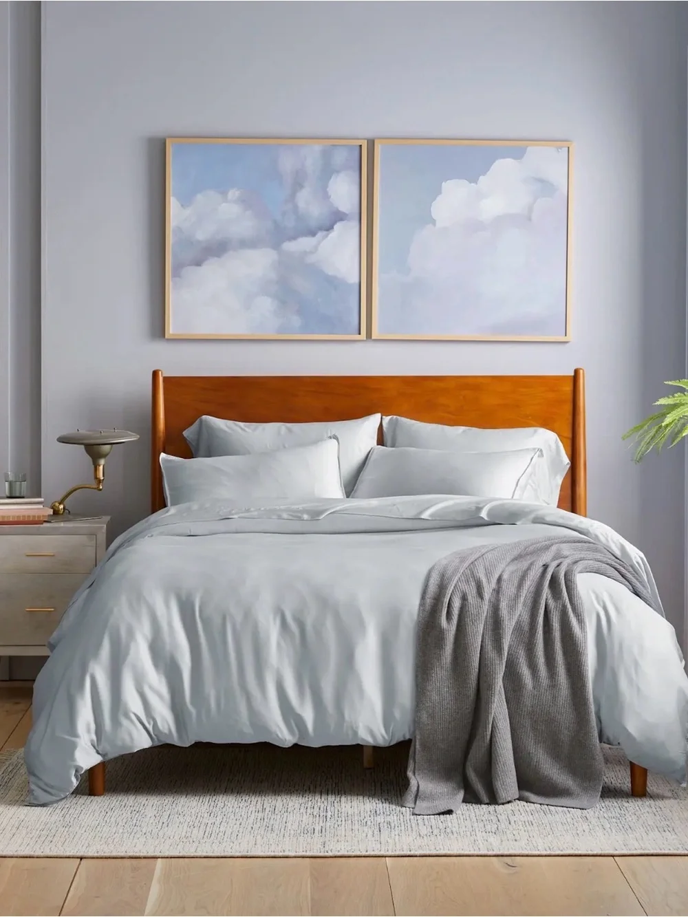NWOT Quince Mist Bamboo Duvet Cover - Retails $104